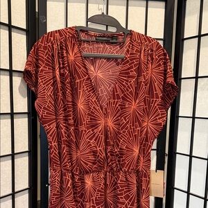 Halogen from Nordstrom Large Floral Coral Red Women’s Size Large 12-14